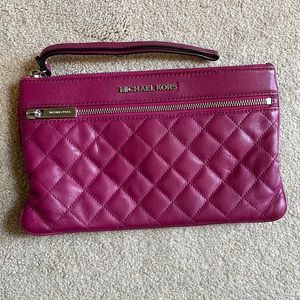 Magenta Michael Kors wristlet